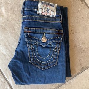 True Religion Bootcut with flaps size 24